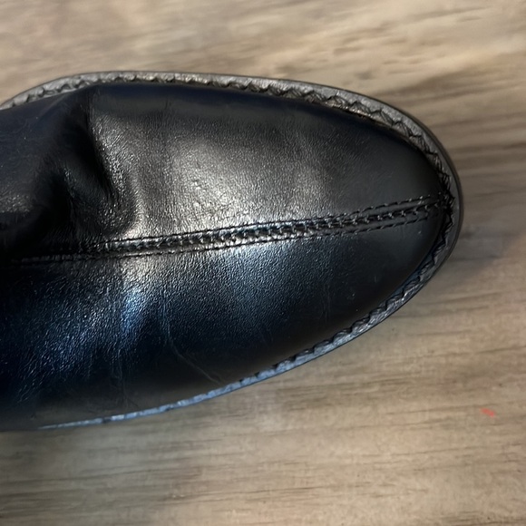 COLIN STUART BLACK LEATHER ANKLE BOOTS 7.5 - Picture 12 of 16